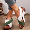 Sandalias de Verano Nuevas Europeas y Americanas Transfronterizas Talla Grande Boca de Pez Cruzadas con Velcro de Suela Gruesa para Mujer Entrega Temu Xiyin