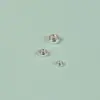 Anillo de ampolla de plata de ley S925 cuentas sueltas ábaco cuentas planas pequeñas cuerda tejida joyería hecha a mano diy accesorios de cuentas al por mayor
