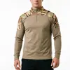 Nuevas Camisetas Tácticas de Secado Rápido de Manga Larga para Hombre Transfronterizas, Uniformes de Entrenamiento Camuflados para Exteriores, Camisetas Resistentes al Desgaste y Transpirables
