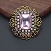 Broche de diamantes y perlas retro europeo y americano corsage estilo barroco de corte accesorios occidentales británicos en stock lote directo