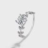 Anillo de Plata de Ley S925 para Mujer Luna Guizhi Anillo de Boca Cerrada Explosiones del Pequeño Libro Rojo Chapado en Platino
