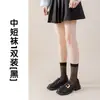 Calcetines de compresión para pantorrillas de mujer, verano, compresión fuerte, adelgazantes, de tubo alto, hasta la rodilla, negros, tubo largo, JK, calcetines finos para piernas, Zhuji