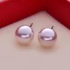 Aretes de Perlas Moradas de Plata Esterlina S925 para Mujer Otoño e Invierno Elegantes Elegantes Nicho de Alta Gama Exquisitos Combinables Suaves