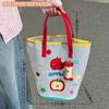 Bolsa de praia de gelatina original Tengyi bolsa de mão de desenho animado bolsa de mão transparente à prova d'água para viagem bolsa de ombro atacado