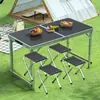 Mesa de Exterior Portátil Liga de Alumínio Dobrável Mesa de Jantar Dobrável Mesas e Cadeiras Piquenique Mesa Pequena Mesa de Feira Redonda Metabo