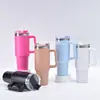40 Vasos para Coche Ice Buster de Acero Inoxidable 304 de Doble Pared al Vacío Multicolores En Stock de Gran Capacidad con Popote Logotipo