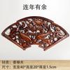Dongyang Tallado de Madera Maciza Patrón Calado Pintura Decorativa Antigua China Colgante Carácter Fu Nudo Chino Decoración de Pared para Sala de Estar en Forma de Abanico