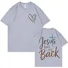 Camiseta com Estampa de Escritura Harajuku Estética Y2K Camiseta Oversized Roupas Masculinas e Femininas Camiseta Casual de Algodão