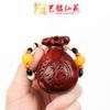 Pinzas de Palisandro Yiming Xianyuan Pieza de Mano Talla de Madera Pinzas de Cangrejo Colgante Juguete Cultural Artesanías