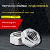 Porca de Aço Inoxidável 304 com Rosca Inversa Porca Hexagonal com Rosca Esquerda Tampa de Parafuso com Rosca Esquerda Tampa de Parafuso com Rosca Inversa de Aço Inoxidável M4-M20