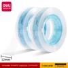 Fita Adesiva Deli 30022 Papelaria Adesivo Forte Papel Estudante Transparente Pequena Fita Adesiva Rasgável à Mão Modificação de Questão Errada Fita Adesiva Fina