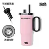 Taza de Hielo de Acero Inoxidable Aislada de Alta Calidad Personalizada con Popote, Taza Fría Portátil de Gran Capacidad para Exteriores y Automóvil