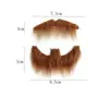Barba Falsa Transfronteriza Halloween Autoadhesiva Bigote Realista Fiesta Cosplay Barba de Chivo Barba de Barbilla Disponible en Múltiples Colores