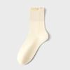 Calcetines para Mujer, Calcetines Apilados, Calcetines de Media Pantorrilla, Estilo Delgado de Verano, Adorno Dulce de Encaje, Calcetines Largos, Calcetines de Maternidad, Venta al por Mayor de Fábrica