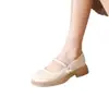 Sapatos de Salto Baixo Delicados Estilo Francês, Elegantes Sapatos Mary Jane para Mulheres, Novos Sapatos Femininos Estilo Chinês 2026, Sapatos Redondos Estilo Nacional para Combinar com Saias, Sapatos Pequenos de Couro