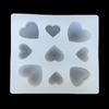 Tamaño Colección de Botones de Corazón de Amor Molde de Silicona para Hornear Amor Chocolate Gotas de Pegamento Molde Decorativo