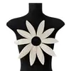 Parche de Tela Bordada de Encaje Bicolor Flor de Crisantemo Grande Lolita Accesorios para Ropa Infantil Girasol Listo para Usar Accesorios de Corsage de Alta Gama