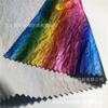 Tela de Nylon 190T Forro de Desmotado Flash Luminoso Nylon Lavado Crepé de Nylon Fluorescente Silicona Médica Recubierta de PU