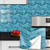 TS374-393 Pegatina de patrón de ladrillo transfronterizo, pegatina de imitación de azulejo para decoración de renovación del hogar y la cocina, pegatina de pared impermeable autoadhesiva