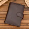 Billetera Corta de Cuero Genuino para Hombres y Mujeres, Billetera de Piel de Vaca de Primera Capa 80% de descuento 70% de descuento Billetera con Múltiples Ranuras para Tarjetas con Billetera para Monedas Exportación