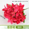 Flor Falsa Ramo Artificial Flor Individual de Plástico Margarita Rosa Seda Flor Seca Arreglo Floral para Cama de Flores Valla Ramo Pequeño Decoración Pastoral