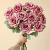 Nuevos Modelos 2025 Arreglos Florales de Rosas, Flores Artificiales para Decoración de Sala de Estar y Mesa de Comedor, Accesorios de Arte Floral, Flores Falsas