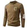 Nova Camisa de Camada Interna Quente Masculina Outono e Inverno 2025 Estilo Coreano Tricô Jovem Tricô de Veludo Imitação de Visão para Homens