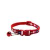 Collar con estampado floral y campana para perros y gatos, venta al por mayor de productos para mascotas transfronterizos de Amazon. Disponible.