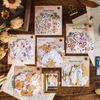 Paquete de pegatinas de tinta Mo, mini pegatinas de cuento de hadas de personajes retro, material de decoración de cuentas de mano, 80 en 6 opciones