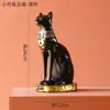 Estatueta Criativa de Gato Egípcio Exótico Artesanato de Resina, Suportes de Livro Decorativos Práticos, Castiçais, Presentes Decorativos Suaves