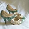2020 Nuevo Zapato de Tacón Alto con Flor Quemada Moda de Una Sola Capa Zapatos de Mujer JGB2020N0003001
