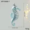 Adornos Colgantes Azules de Plástico Transfronterizos con Purpurina, Decoraciones para Ventana de Árbol de Navidad, Estrellas de Cinco Puntas, Copos de Nieve, Decoraciones de Dibujos Animados para Montaje de Escena