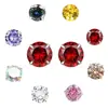 Aleación de Titanio F136 Rosca Externa Cabeza de Garra Zirconia 5A Labret Stud Stud para Hélice Auricular Stud para Nariz Joyería para Piercings Accesorios Personalización
