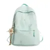 Mochila versátil de color sólido, fresca y simple, estilo japonés, para niñas, adecuada para uso casual, clases escolares y para estudiantes de secundaria y preparatoria.