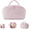 Amazon Nueva Bolsa de Maquillaje de Viaje para Mujer Bolsa de Maquillaje Acolchada Esponjosa Caja de Almacenamiento para Cosméticos Bolsa Estilo Bolsillo con Apertura Amplia