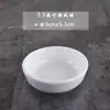 Prato Pequeno de Cerâmica Branco Puro Cozinha Tempero Prato Pequeno de Sabor Molho Vinagre Prato de Osso Prato Criativo Hotel Doméstico Prato de Lanche Prato