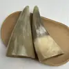 Chifre amarelo chifre de iaque branco tubo de estação tubo raspador chifre ventosaterapia atacado ornamentos de meridianos artesanato fabricantes de cuidados com a saúde