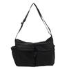 Nova Bolsa de Grande Capacidade Feminina Casual Simples Bolsa de Ombro Multi-Bolsos Repelente à Água Cor Sólida Moderna Bolsa Transversal para o Dia a Dia