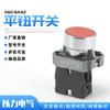 Interruptor de botón de metal de cabeza plana, disponible en stock, XB2-BA42, interruptor de botón de parada de reinicio automático con giro plano