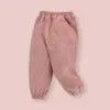 Calças Infantis Calças de Veludo para Meninos Primavera e Outono Calças Casuais para Bebês Meninas Roupa de Outono Infantil Algodão Puro