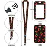 Funda protectora para gafete de control de acceso de empleado, resistente al desgaste, anticaída, portatarjetas anti-pérdida con cordón para tarjetas de estudiante del campus