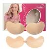 Pegatina Plana para Pecho con Inyección de Pegamento de Mango Pegatina Antideslizante Pegatina de Silicona para Pecho Gruesa Push-up Pecho Grande Pecho Pequeño Tirante Invisible Leche