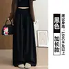 Calça Social de Veludo Cotelê Roxa Feminina Outono 2026 Nova Cintura Alta Petite Solta Estilo Preguiçoso Casual Calça de Perna Larga