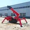 Grúa araña de 1.2-16 Toneladas, Tipo oruga autopropulsada, Control remoto inalámbrico, Doble potencia (Hidráulico y Eléctrico) para Levantar en Espacios Estrechos