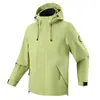 Directamente del fabricante, chaqueta con capucha unisex para primavera y otoño, cortavientos e impermeable para exteriores, para parejas JW26188