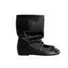Botas Maillard Verano 2026 Nuevo Estilo Diseño Hueco Punta Redonda Moño Tacón Grueso Sandalias Zapatos Planos de Ballet
