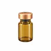 Frasco rosa con tapa de presión 3ml empaque de esencia para salón de belleza botella de muestra para cuidado de la piel en stock, sellado y fácil de llenar