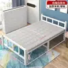 Cama individual plegable para uso doméstico, Cama simple para siestas para adultos, Cama para siestas de oficina, Cama de madera con tablero duro económica
