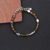 Pulseira Quadrada de Aço Inoxidável Ajustável 6mm Pulseira de Turquesa para Joias de Mão Femininas Atacado 2025 Fornecimento Transfronteiriço
