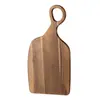 Tabla de cortar creativa de madera de acacia para parejas, tabla sólida de madera para bistecs y pan, tabla de cortar sólida de madera, tabla para preparación de alimentos y frutas, tabla de cortar en stock